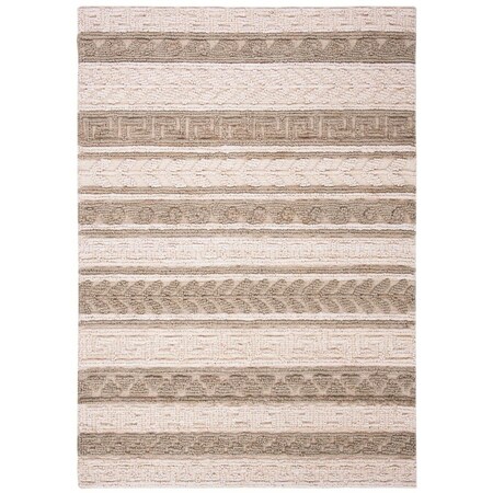 Safavieh 4 x 6 ft. Natural Fiber Hand Woven Rectanglar Rug Green & Ivory NF589Y-4
